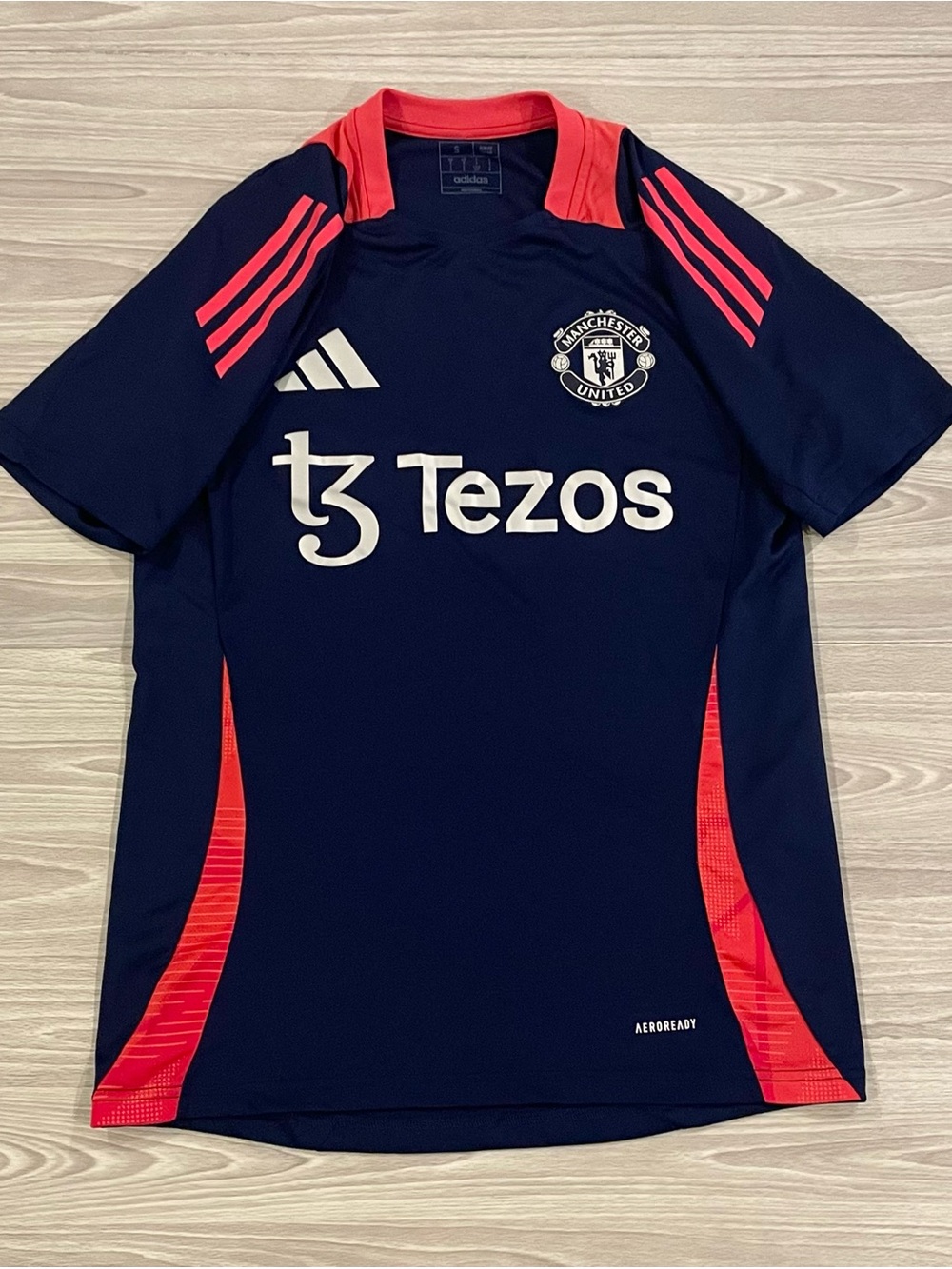 Adidas 2024/25 Manchester United Tiro Soccer Jersey Blue Men’s Size Small